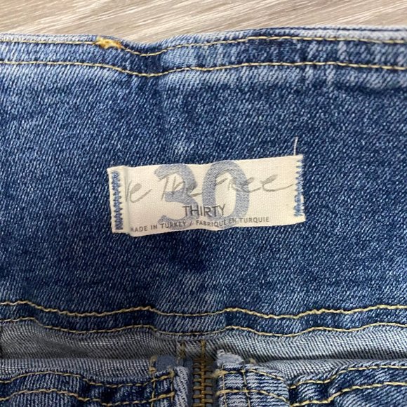 Free People Blue Denim Jean Zip Mini Skirt - NWT - Picture 4 of 7